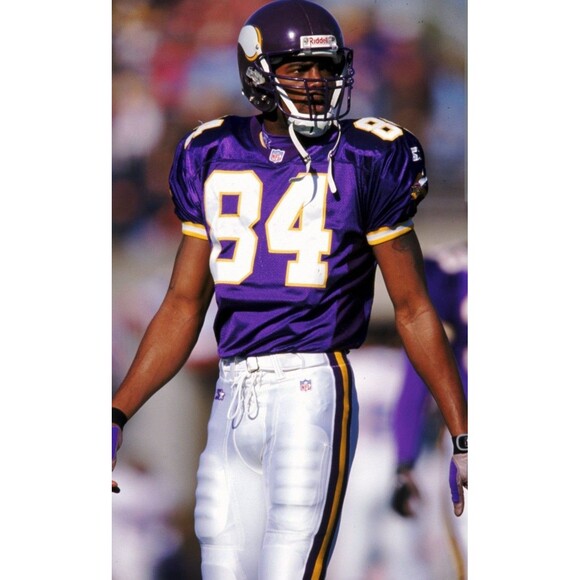 Randy Moss (Mitch/Ness)-(Vikings)-(1998)-(Jersey)-(Purple)-(New Cond.)-(XL)-$95 - Picture 14 of 15